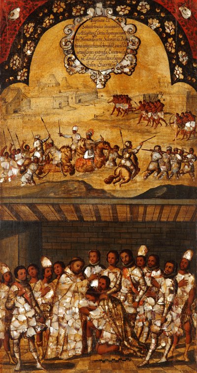 The Conquest of Mexico, Panel XIX by Miguel Gonzalez