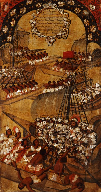 The Conquest of Mexico, Panel XXII by Miguel Gonzalez