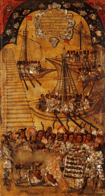 The Conquest of Mexico, Panel XXIV by Miguel Gonzalez