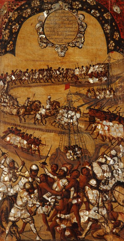 The Conquest of Mexico, Panel XXI by Miguel Gonzalez