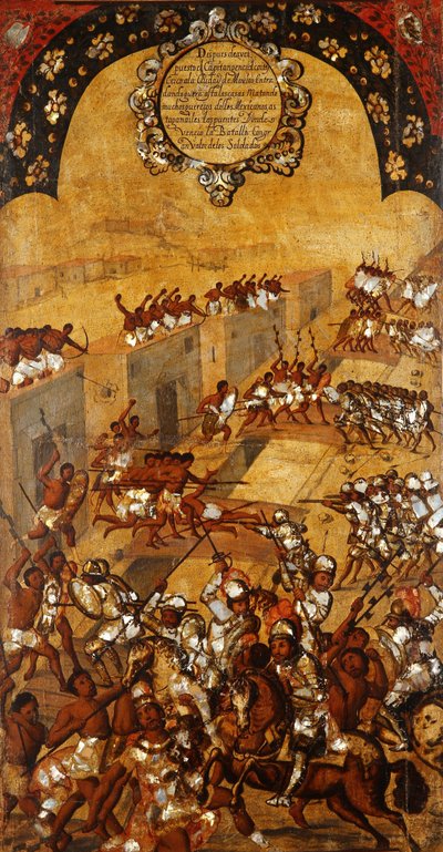 The Conquest of Mexico, Panel XX by Miguel Gonzalez