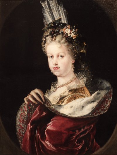 Portrait of Queen María Luisa Gabriela de Saboya by Miguel Jacinto Meléndez