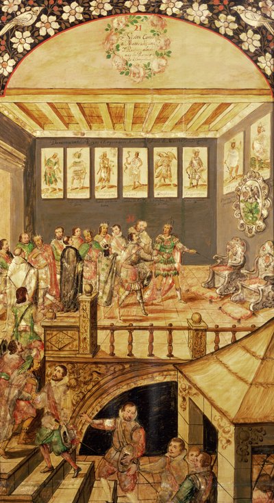 The Conquest of Mexico: the Visit of Hernando Cortes to Montezuma in 1520 by Miguel and Juan Gonzalez