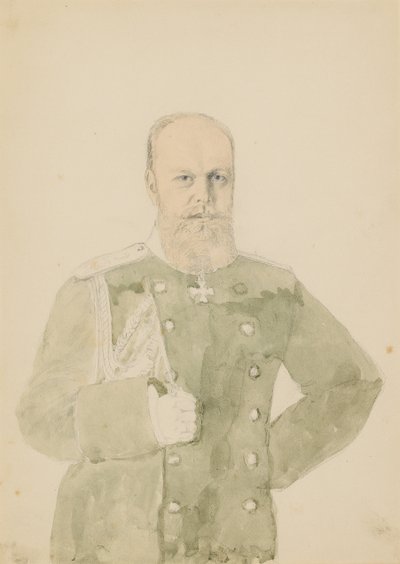 Portrait of Emperor Alexander III by Mihaly von Zichy