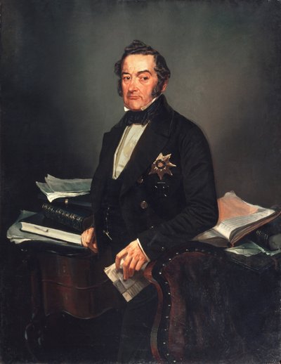 Portrait of the Senator Ivan Tolstoy by Mihaly von Zichy