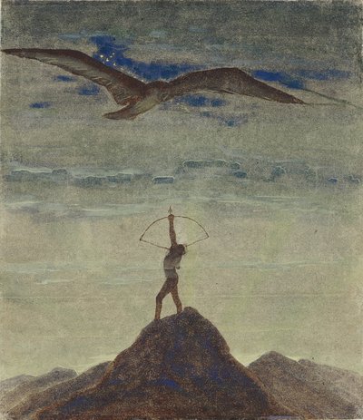 The Sign of Sagittarius (From the Cycle Zodiac) by Ciurlionis, Mikalojus Konstantinas by Mikalojus Konstantinas Čiurlionis