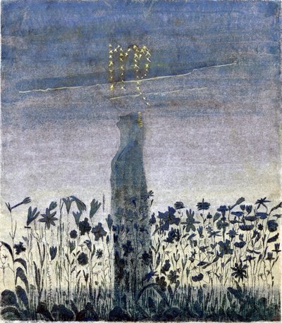The Sign of Virgo (From the Cycle "Zodiac") by Mikalojus Konstantinas Čiurlionis
