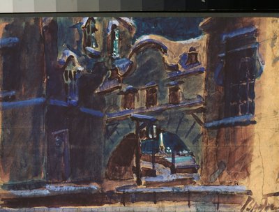 Stage design for the opera The Queen of Spades by Mikhail Aleksandrovich Vrubel