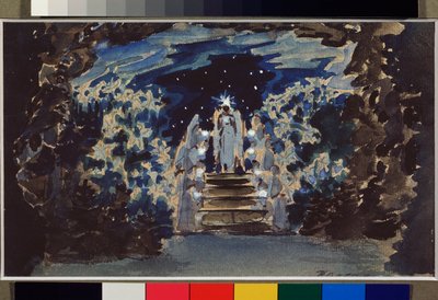 Stage Design for the opera Hansel And Gretel by Mikhail Aleksandrovich Vrubel