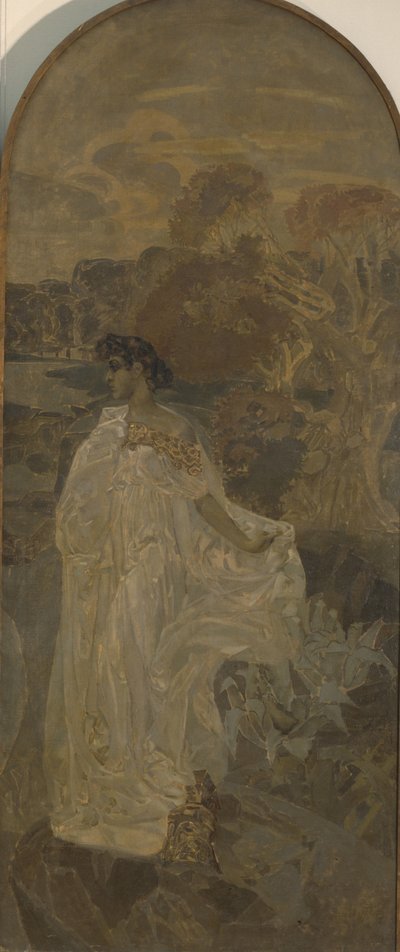 Minerva (detail) by Mikhail Aleksandrovich Vrubel