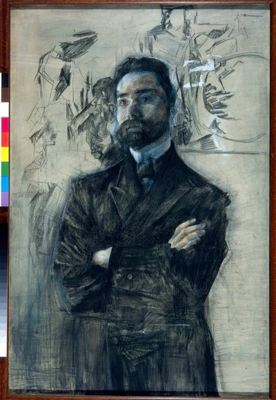 Portrait of the Poet Valery Bryusov by Mikhail Aleksandrovich Vrubel