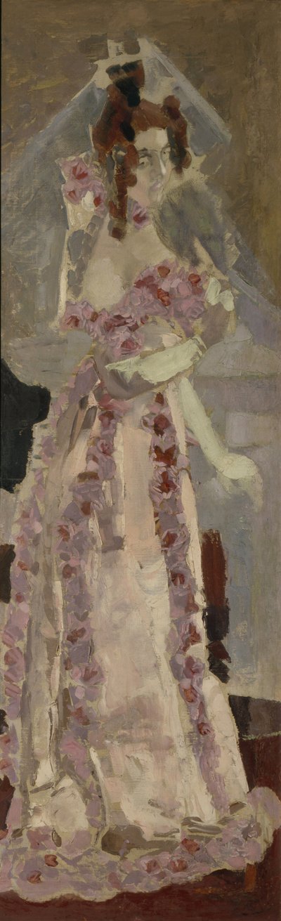 Portrait of Nadezhda Zabela-Vrubel at the grand piano by Mikhail Aleksandrovich Vrubel