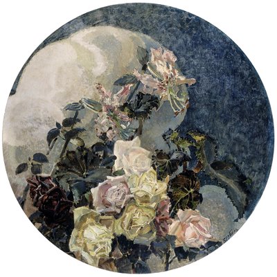 Roses and Orchids by Mikhail Aleksandrovich Vrubel