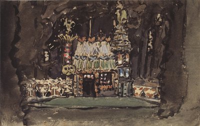 Stage Design for the Opera Hansel und Gretel by E. Humperdinck, 1895 by Mikhail Aleksandrovich Vrubel