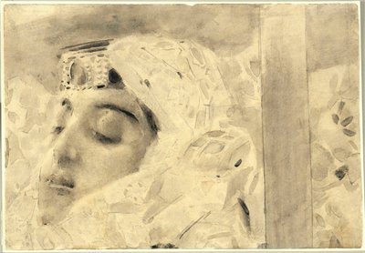 Tamara in a coffin - Illustration of the poem 