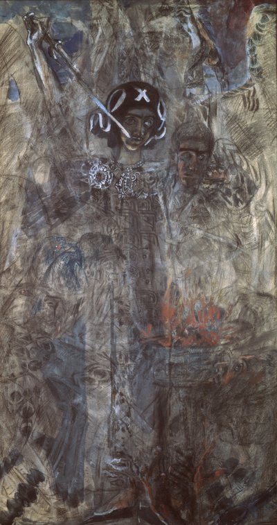 The Vision of the Prophet Ezekiel by Mikhail Aleksandrovich Vrubel