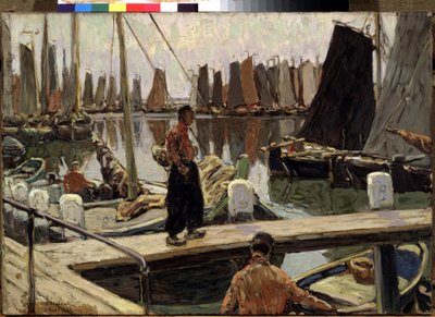 Sailing Boats, Calm by Mikhail Alexandrovich Demianov