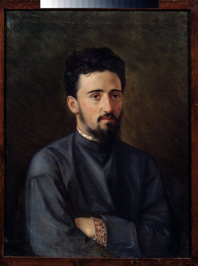 Portrait of the author V.M. Garshin by Mikhail Georgievich Malyshev