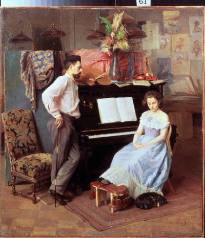 The Artist and His Wife by Mikhail Ignatiev
