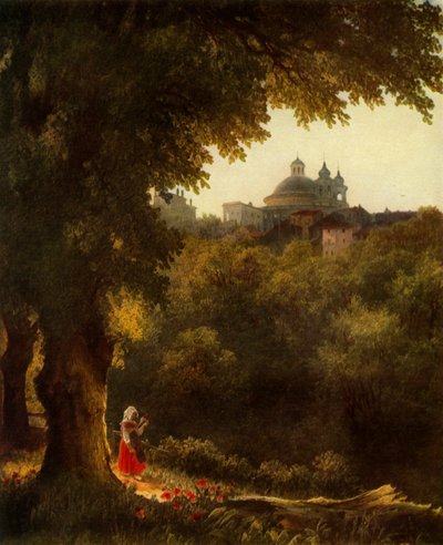 View of Arricio near Rome by Mikhail Ivanovich Lebedev