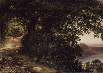 View of Castel Gandolfo near Rome by Mikhail Ivanovich Lebedev