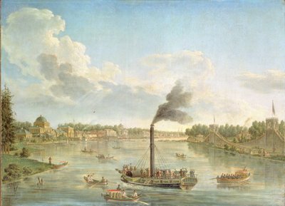 Grand Peterhof Palace at the Gulf of Finland by Mikhail Ivanovich Makhaev