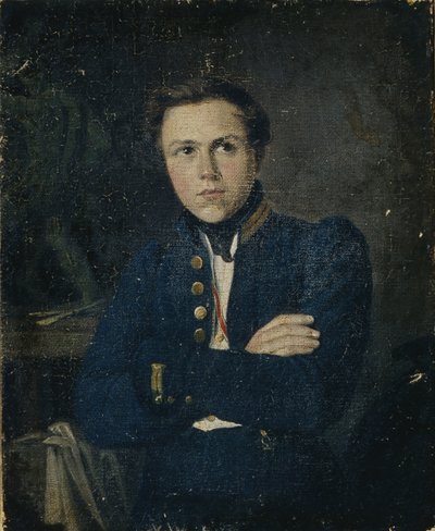 Portrait of the Sculptor Alexander Ivanovich Terebenev by Mikhail Ivanovich Skotti