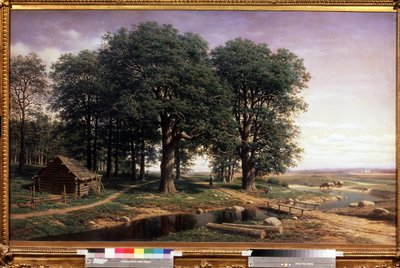 An Oak Grove by Mikhail Konstantinovitch Clodt von Jurgensburg