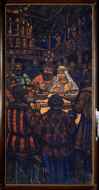 The Wedding of the Grand Duke Vladimir I Svyatoslavich by Mikhail Nikolayevich Yakovlev