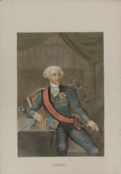 Alexander Grigorievich Demidov 1737-1803, 1862 by Mikhail Stepanovich Znamensky
