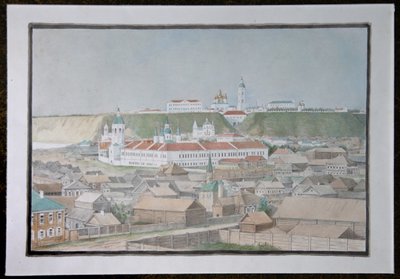 View of Tobolsk by Mikhail Stepanovich Znamensky