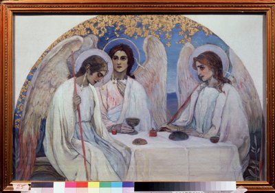 The Hospitality of Abraham (Old Testament Trinity) by Mikhail Vasilievich Nesterov