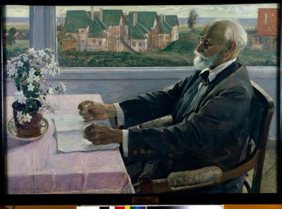 Portrait of the Physiologist, psychologist and physician Ivan Petrovich Pavlov by Mikhail Vasilievich Nesterov