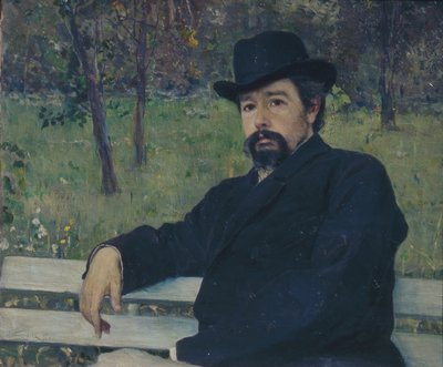 Portrait of the painter Nikolai Alexandrovich Yaroshenko by Mikhail Vasilievich Nesterov