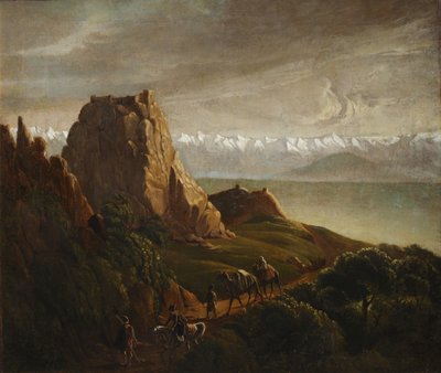 Caucasian Landscape with Camels, 1837-1838 by Mikhail Yuryevich Lermontov