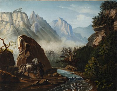 Firefight in the mountains of Dagestan by Mikhail Yuryevich Lermontov