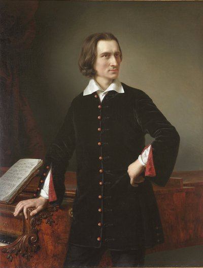 Portrait of Franz Liszt by Miklós Barabás