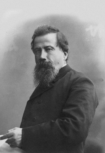 Portrait of the Composer Amilcare Ponchielli by Milano . Guigoni and Bossi