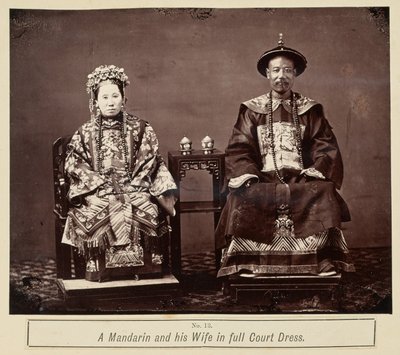 A Mandarin and his Wife in Full Court Dress by Milton M. Miller