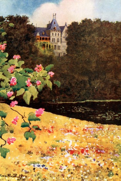 Schloss zu Gmunden from the Chestnut Avenue by Mima Nixon