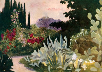 The Acropolis, from the Royal Palace, Athens by Mima Nixon