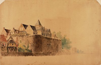 Ancient Cathedral and Tower of Harold, St. Valery by Miner Kilbourne Kellogg