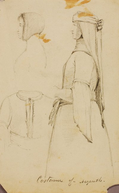 Costume of Nazareth, Israel by Miner Kilbourne Kellogg