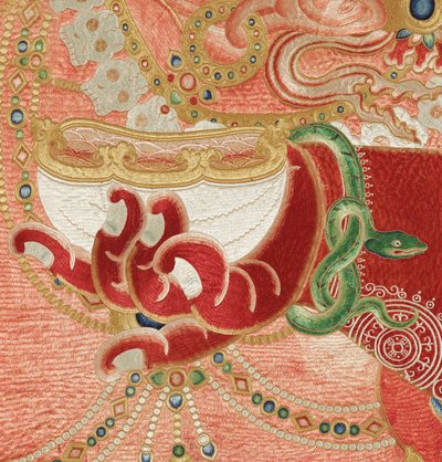 Imperial Embroidered Silk Thangka (detail) by Ming Dynasty Chinese School