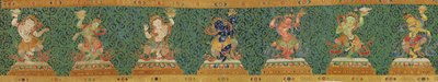 (detail) Imperial Embroidered Silk Thangka by Ming Dynasty Chinese School