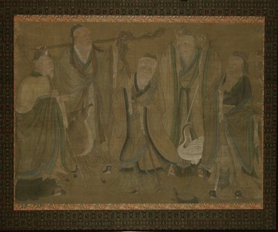 Five sages by Ming Dynasty Chinese School