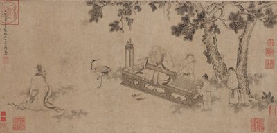 Laozi Delivering the Daodejing by Ming Dynasty Chinese School