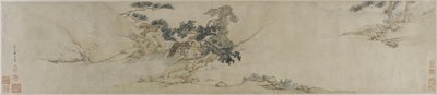 Playing the zither beneath a pine tree, late 16th-early 17th century by Ming Dynasty Chinese School