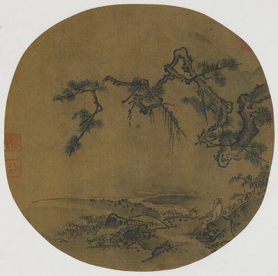Sitting under a Pine by Ming Dynasty Chinese School