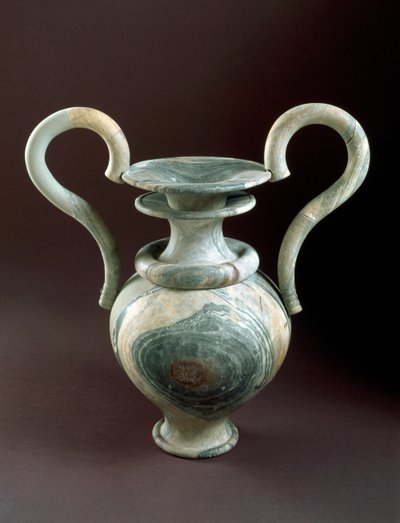 Minoan Art: Vase of Worship in Marble by Minoan